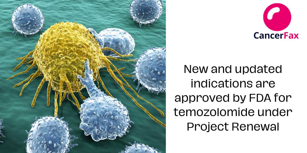 New and updated indications are approved by FDA for temozolomide under Project Renewal
