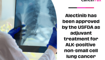 Alectinib has been approved by the USFDA as adjuvant treatment for ALK-positive non-small cell lung cancer