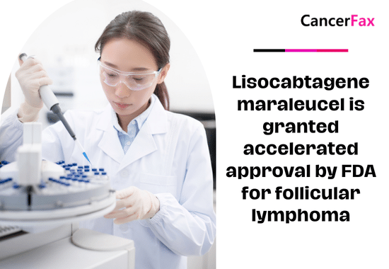 Lisocabtagene maraleucel is granted accelerated approval by FDA for follicular lymphoma