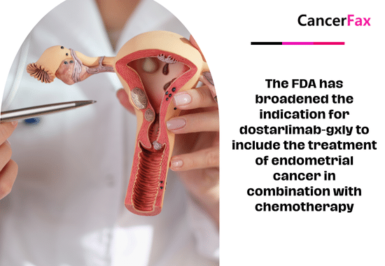 The FDA has broadened the indication for dostarlimab-gxly to include the treatment of endometrial cancer in combination with chemotherapy