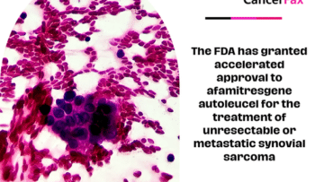 The FDA has granted accelerated approval to afamitresgene autoleucel for the treatment of unresectable or metastatic synovial sarcoma